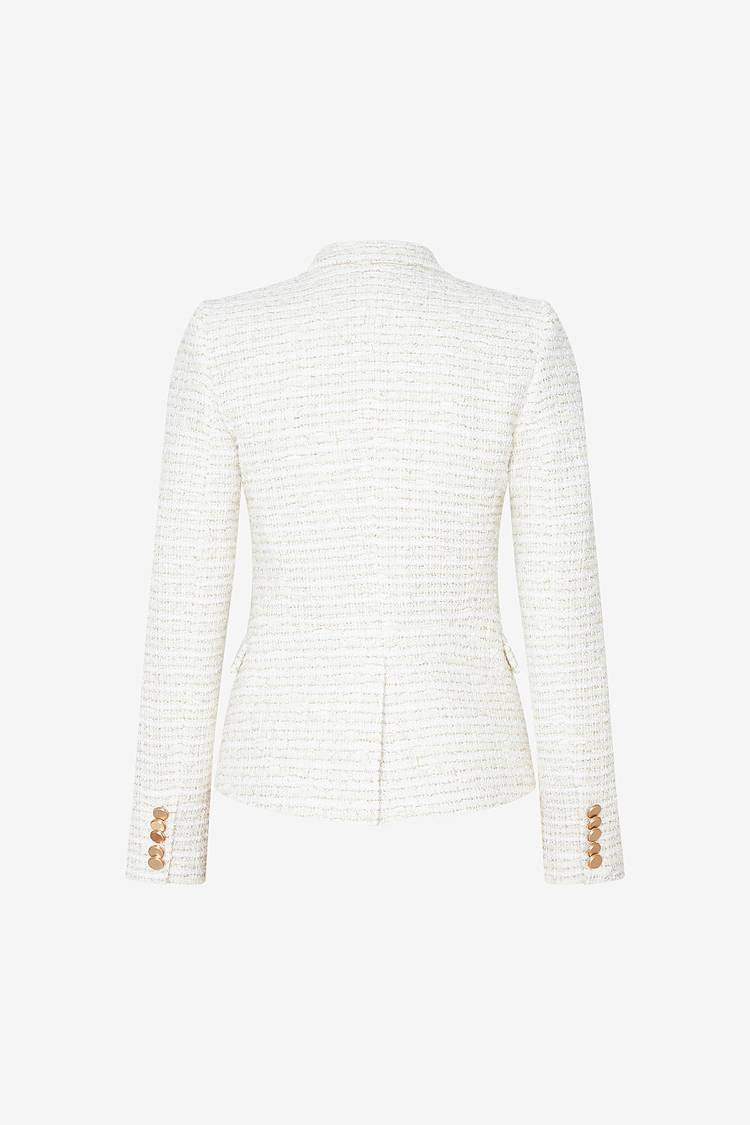 Sly 010 Double-breasted Tweed Blazer Vierteljährliche Förderung