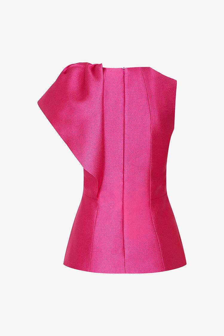 Sly 010 Tailliertes Top mit Volantärmel Tiefpreis