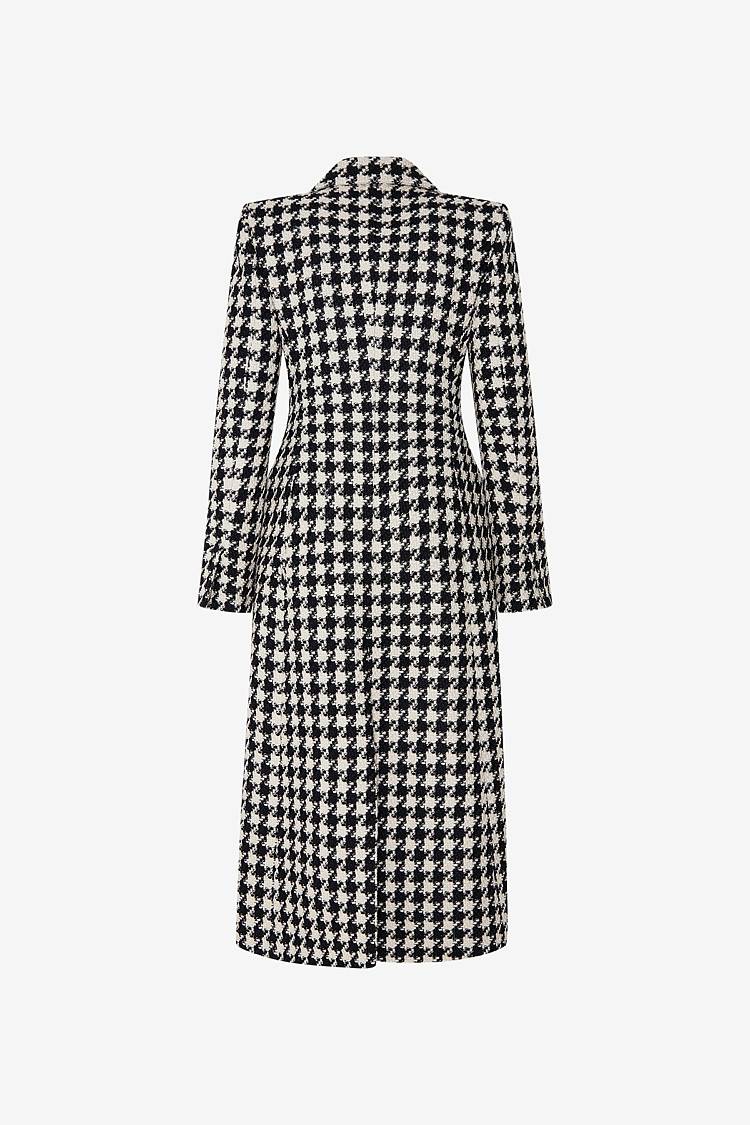 Sly 010 Tailored Coat with Houndstooth Pattern Auslauf