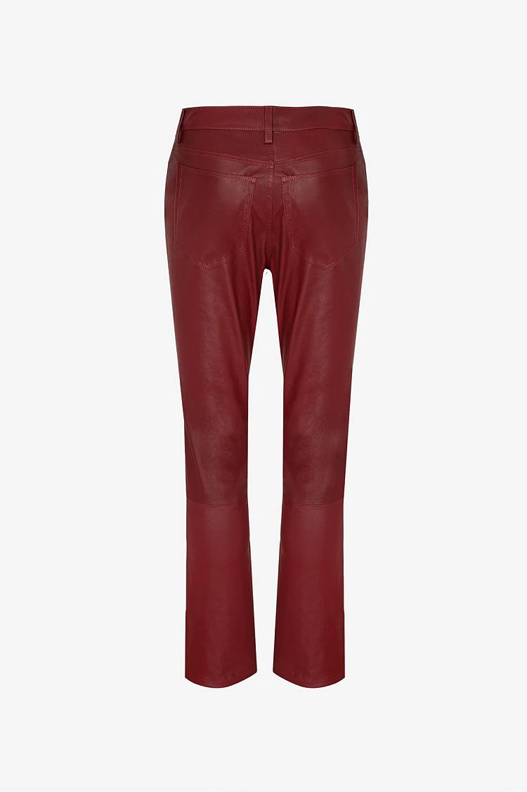 Sly 010 Klassische Hose aus Nappa Leder Günstiger Verkauf