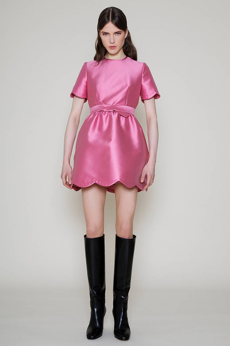 Sly 010 Verspieltes Kleid aus Seidentaft Kostenloser Versand