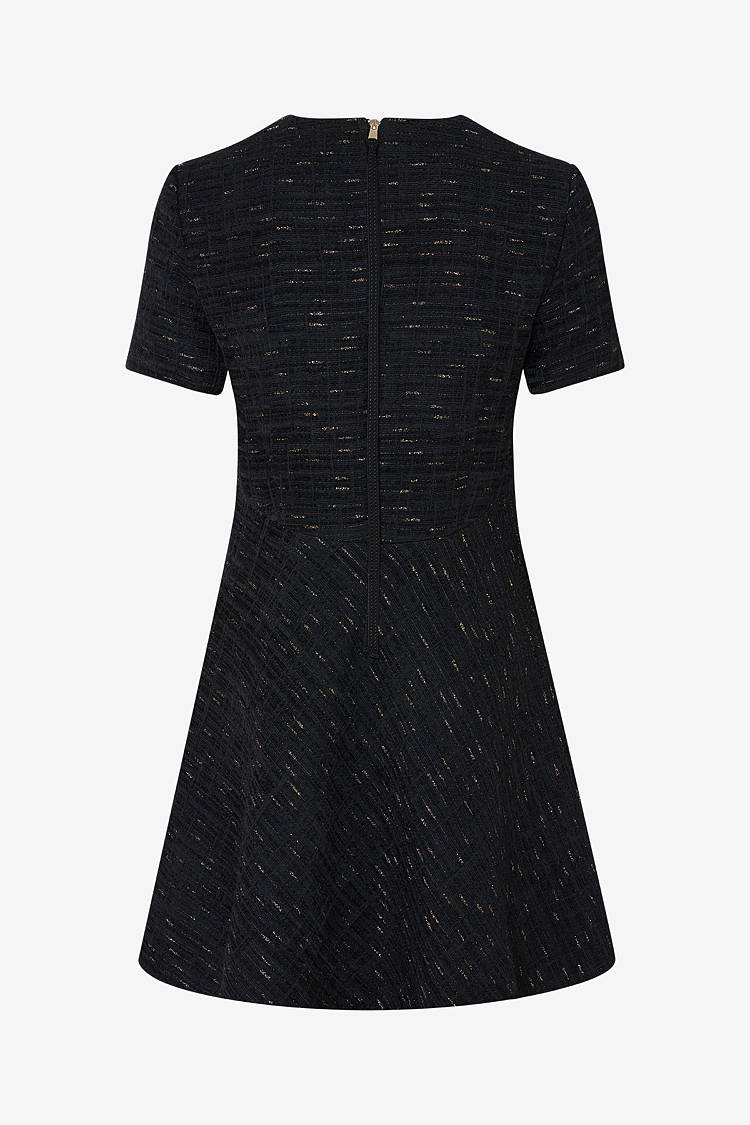 Sly 010 Schlichtes Tweedkleid mit Seitentaschen Jubiläumsangebot