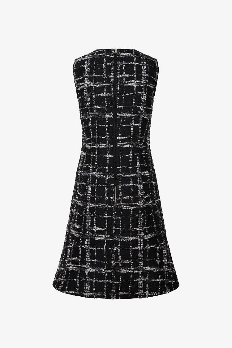 Sly 010 Ärmelloses tailliertes Tweed-Kleid Zeitlich begrenztes Angebot