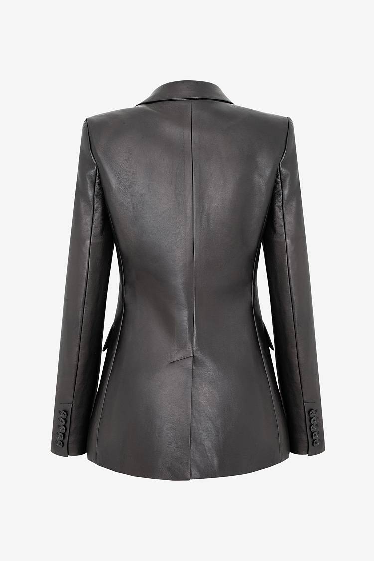 Sly 010 Taillierter Blazer aus Leder Neuheiten