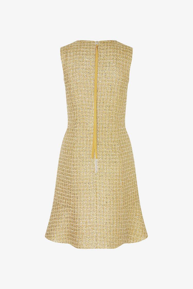 Sly 010 Tailliertes Kleid aus funkelndem Tweed Bis zu 55% Rabatt