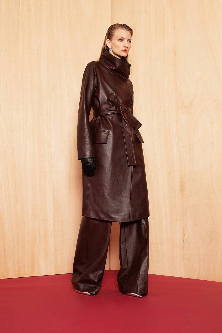 Sly 010 Elegante Marlene-Hose aus weichem Nappa-Leder Riesige Rabatte