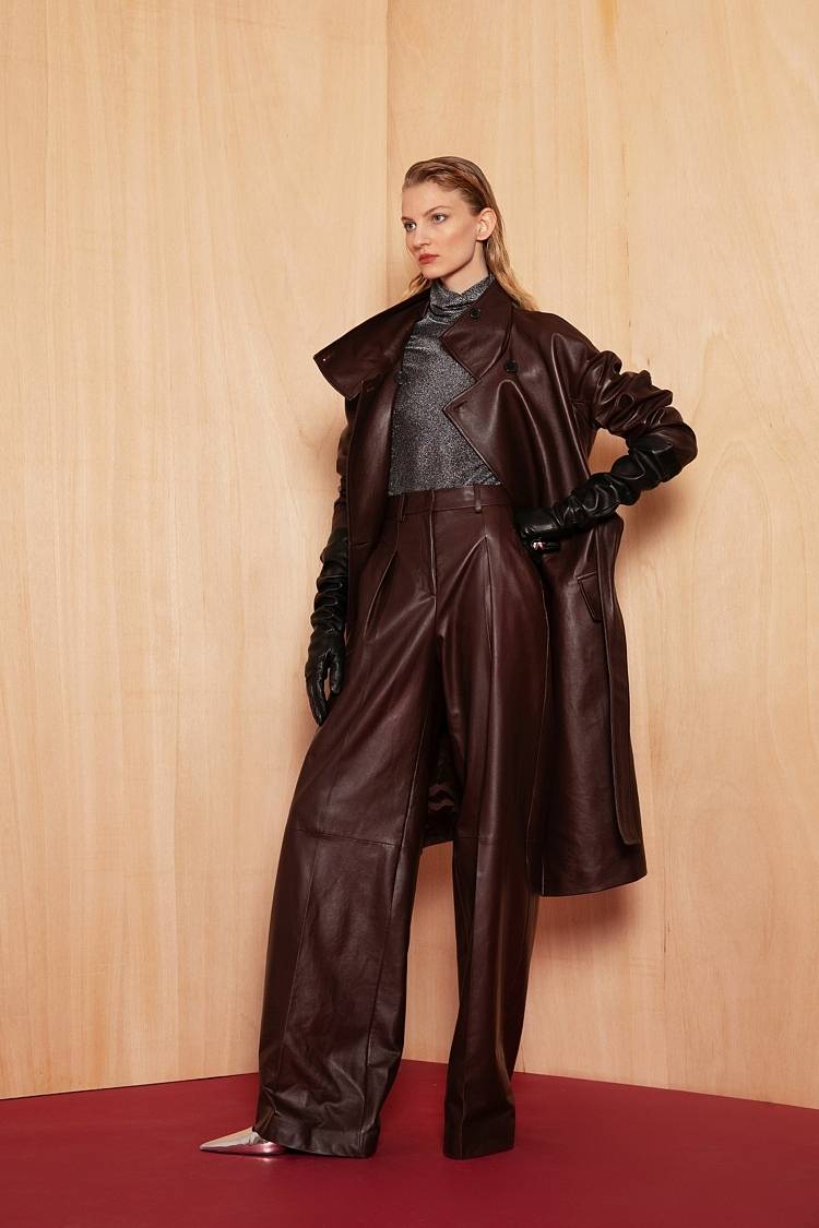Sly 010 Elegante Marlene-Hose aus weichem Nappa-Leder Riesige Rabatte
