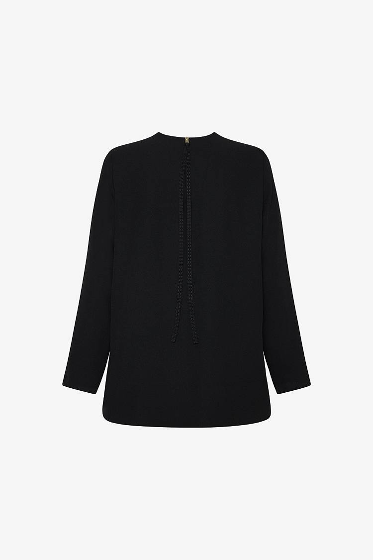 Sly 010 Elegantes geradliniges Top aus Crêpe Sonderangebot