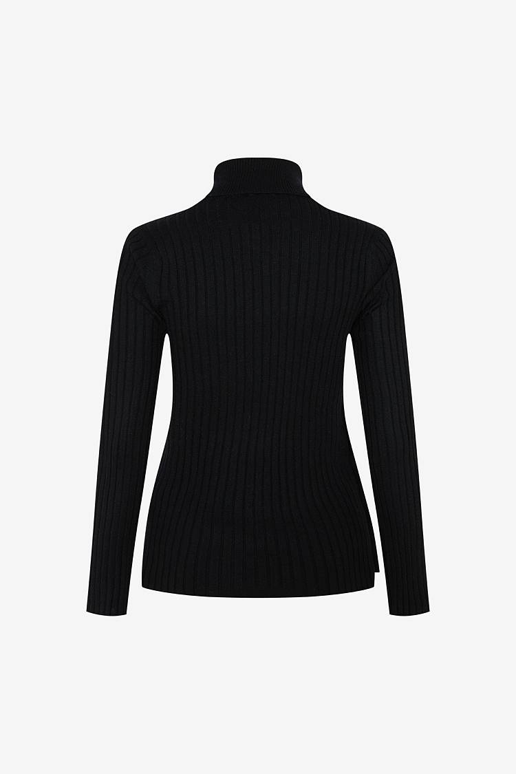 Sly 010 Rollkragenpullover mit Zierknöpfen Rabatt