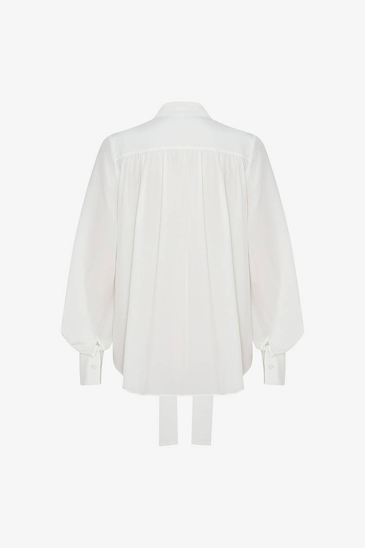 Sly 010 Klassische Seidenbluse mit Schluppe Online Shopping