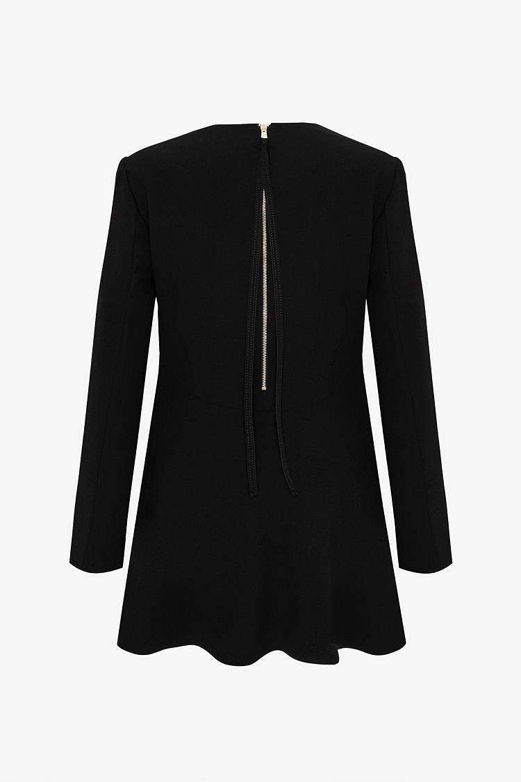 Sly 010 Minimalistisches langärmliges Top aus Crêpe Verkauf