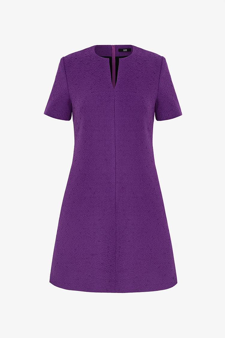 Sly 010 Schlichtes Tweedkleid mit Seitentaschen Hotsell