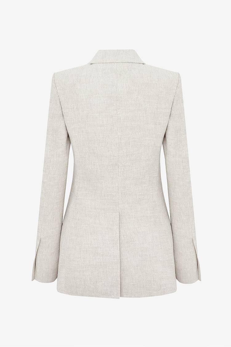 Sly 010 Taillierter Blazer aus Leinengemisch Rabatt