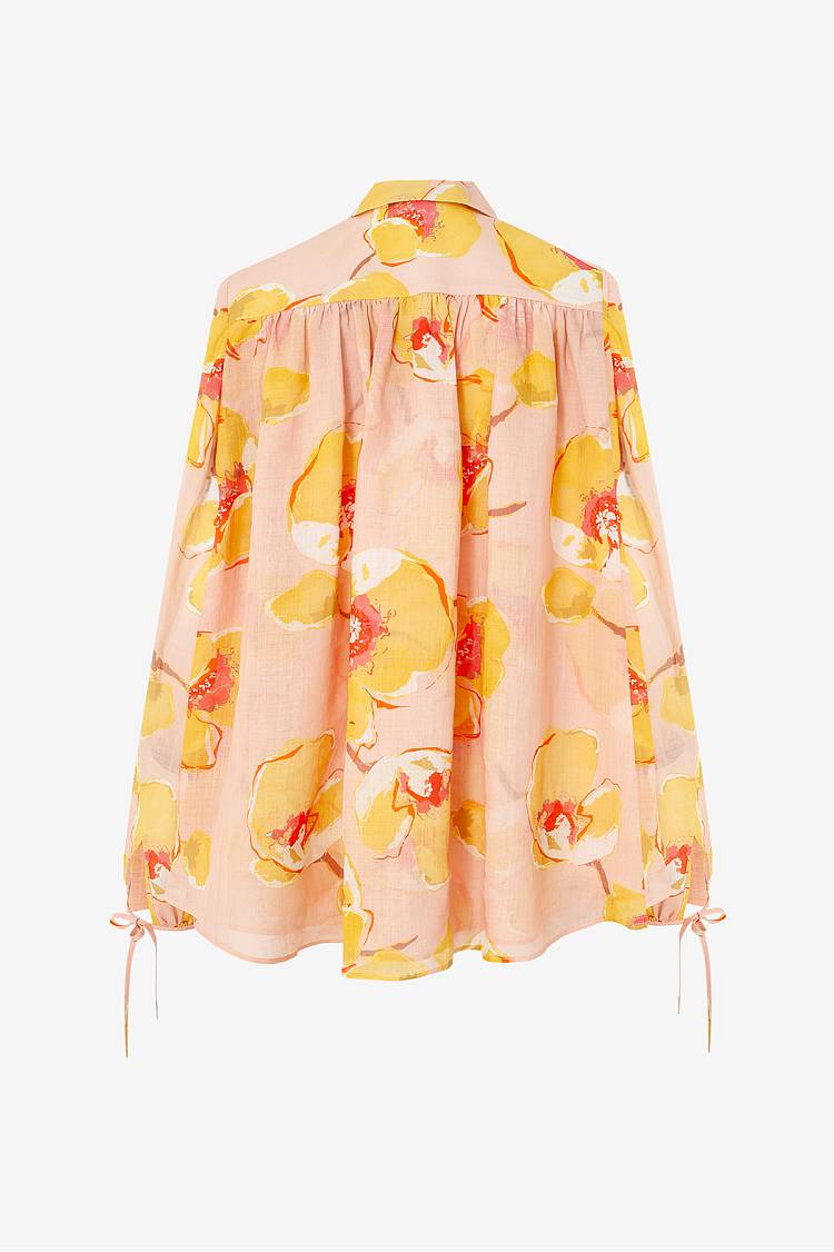 Sly 010 Ramie-Bluse mit Joch Versandkostenfrei