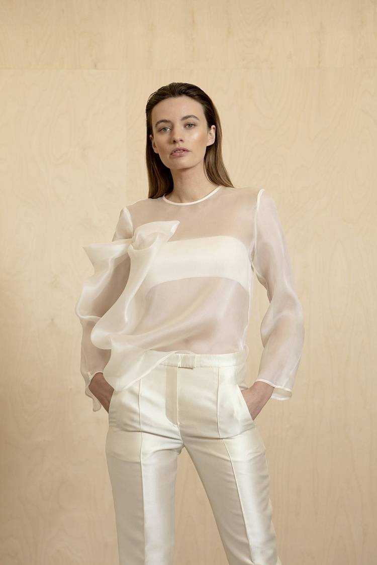 Sly 010 Top mit drapierter Schleife Valentinstagsangebot