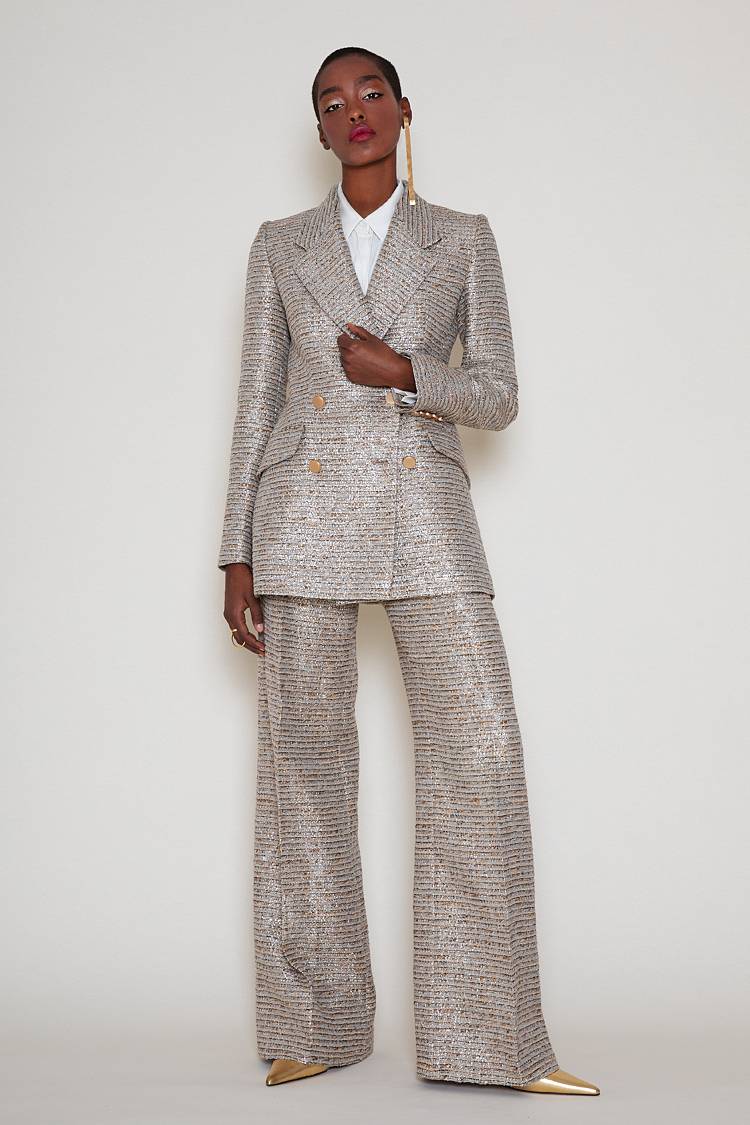 Sly 010 **Doppelreihiger Blazer aus Tweed** Letzte 3 Tage