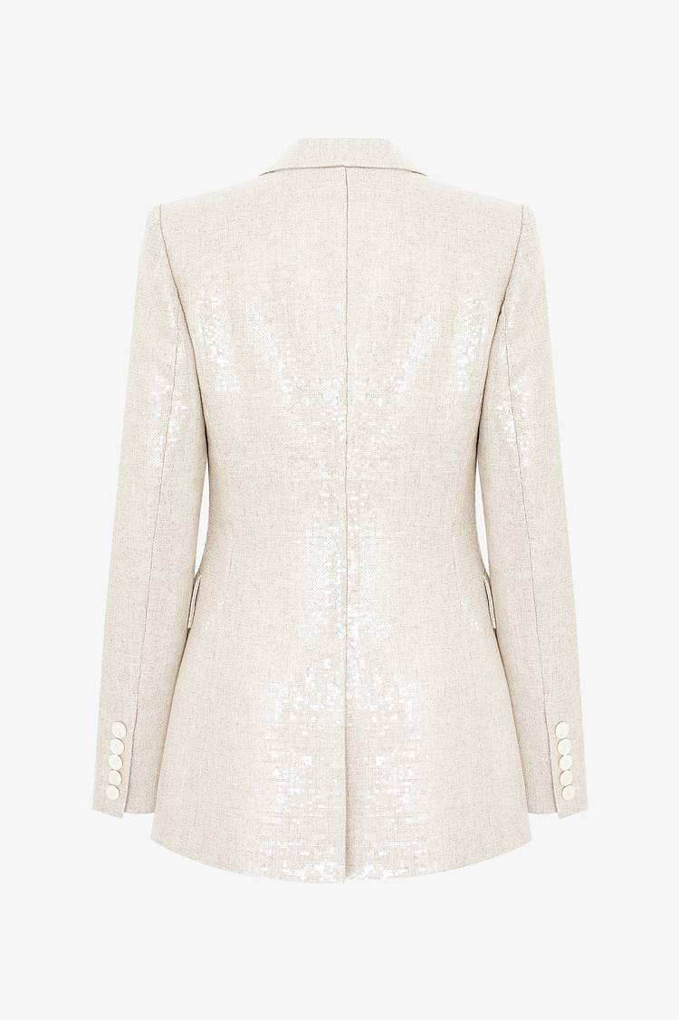 Sly 010 Langer Blazer mit Pailetten Clearance-Verkauf