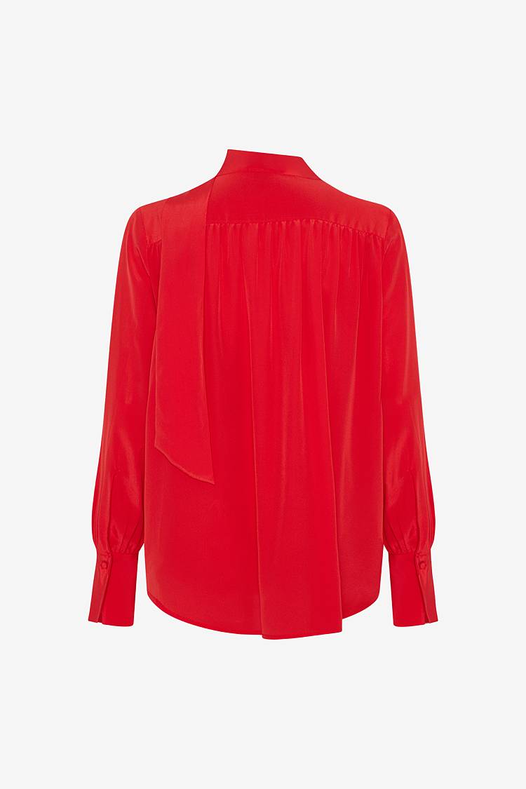 Sly 010 Seidenbluse mit Schluppe Speichern exportieren