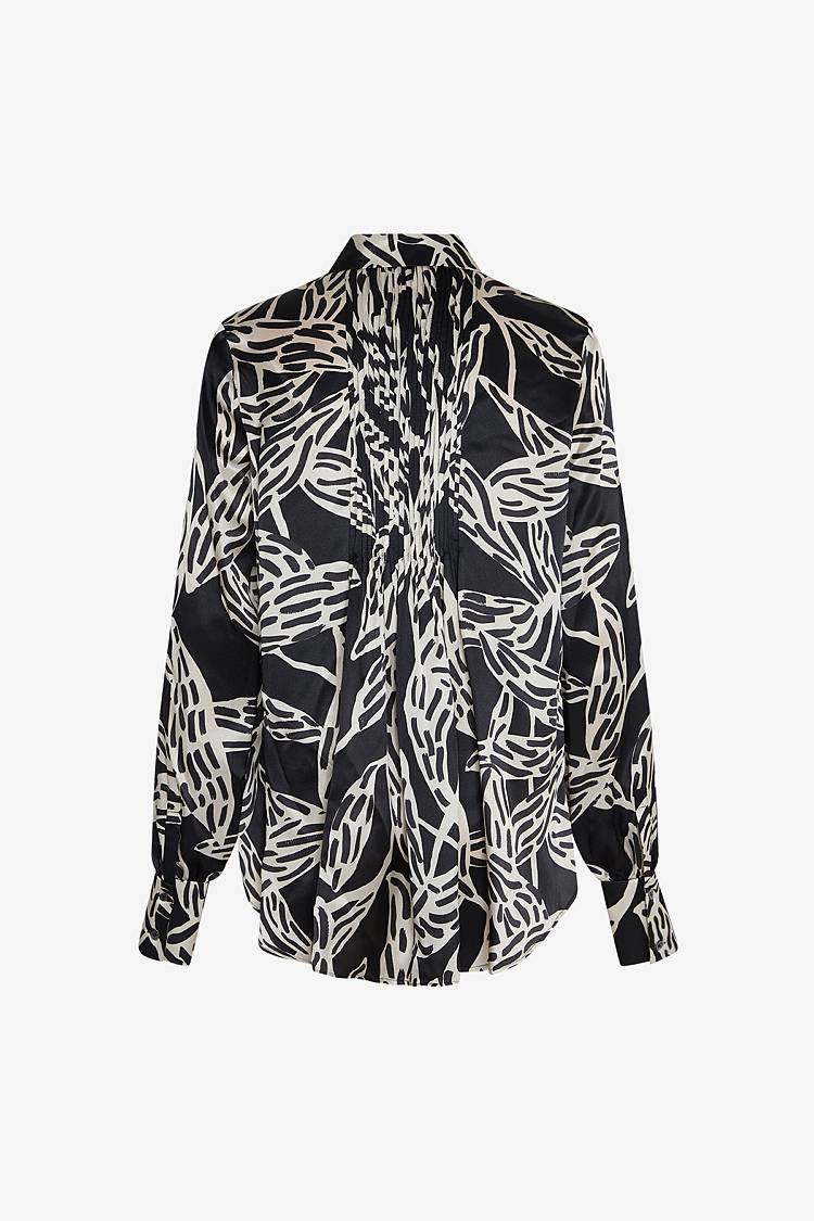 Sly 010 Seidenbluse mit floralem Print Sonderangebot