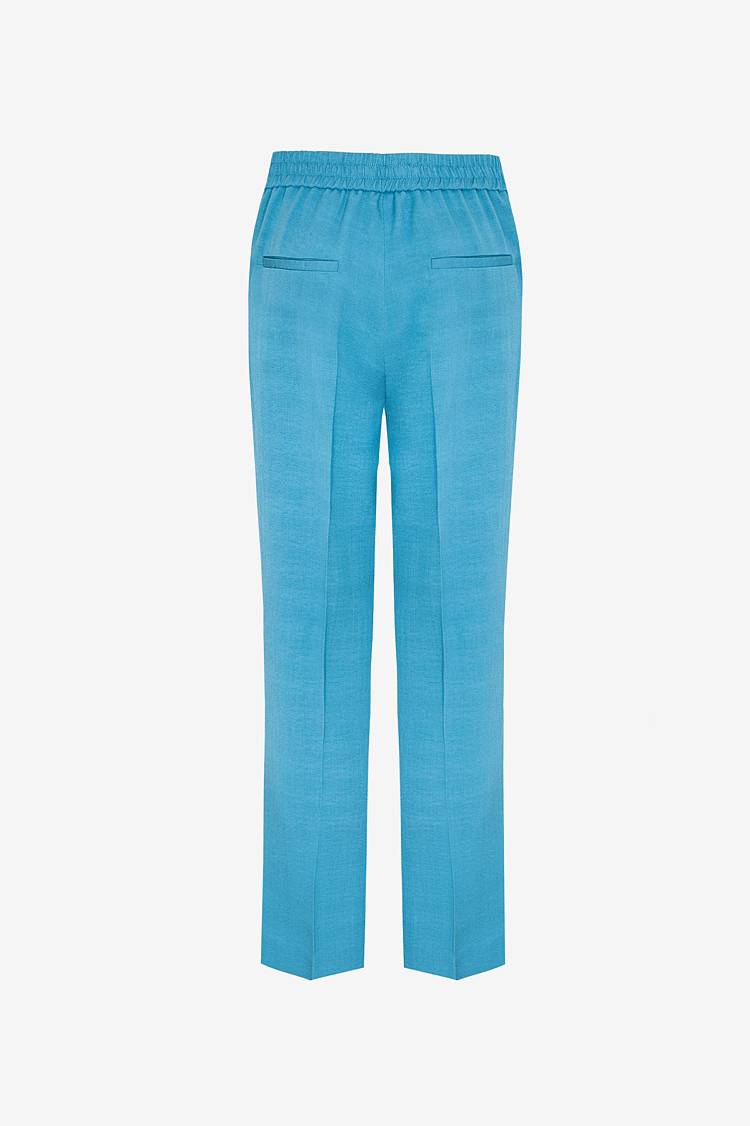Sly 010 Schmal zulaufende Hose aus Crêpe-envers-Satin Versandkostenfrei