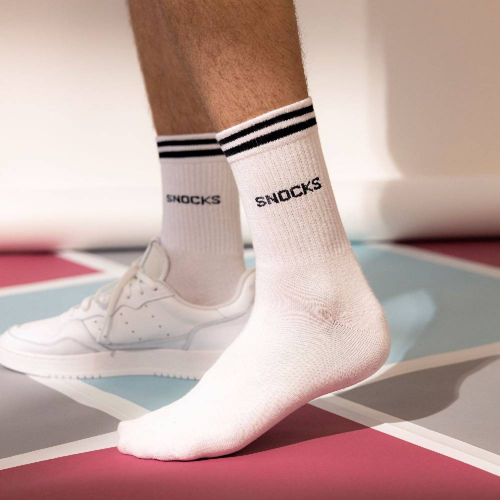 Snocks Hohe Sportsocken mit Streifen aus Bio-Baumwolle Discount Store für neue Produkte