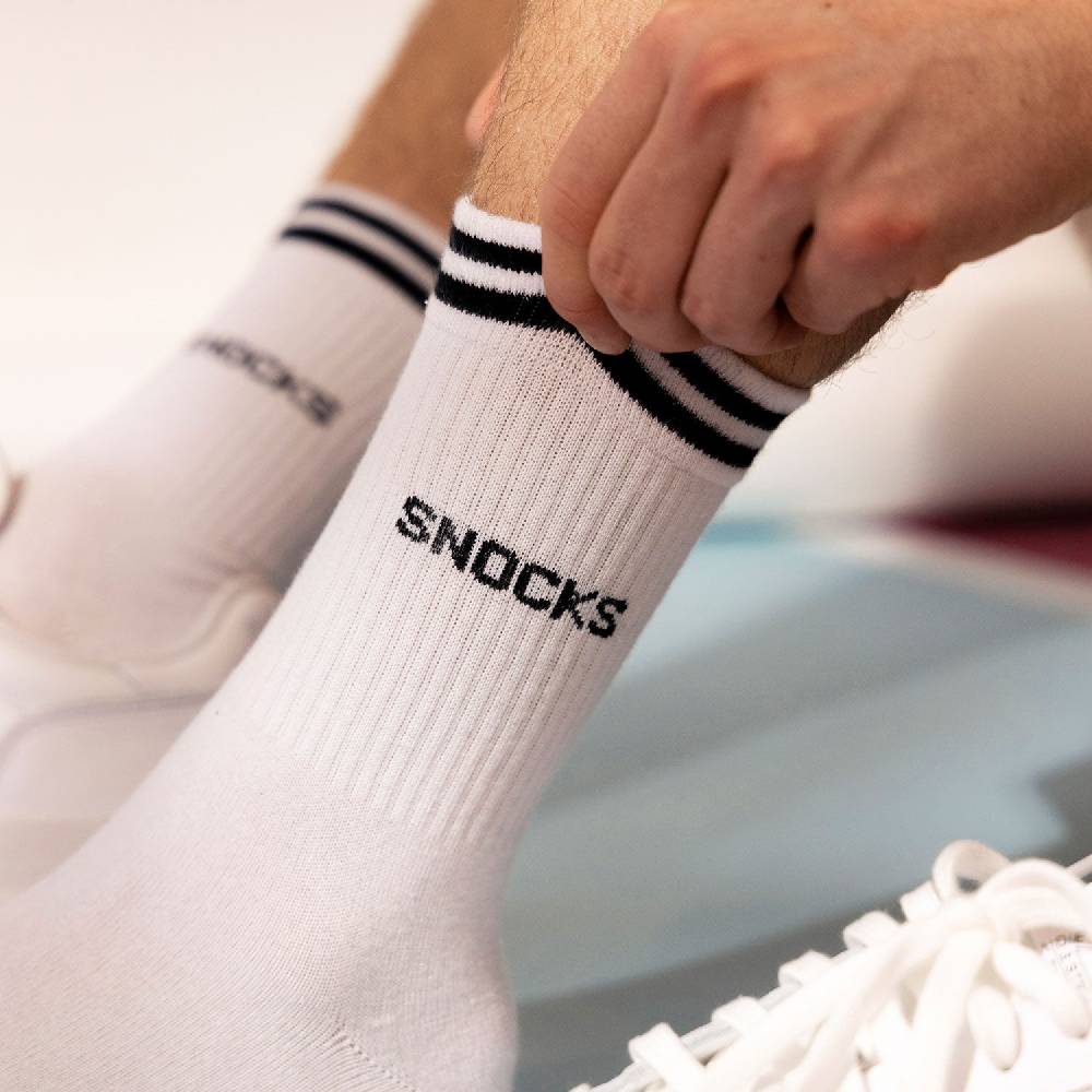 Snocks Hohe Sportsocken mit Streifen aus Bio-Baumwolle Discount Store für neue Produkte