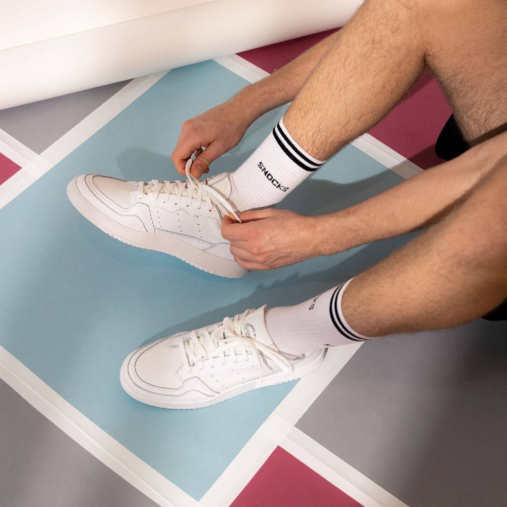 Snocks Hohe Sportsocken mit Streifen aus Bio-Baumwolle Discount Store für neue Produkte