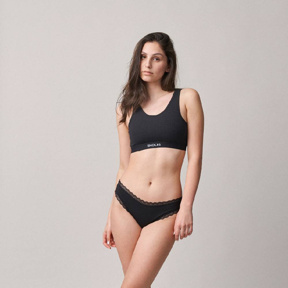 Snocks Tangas mit Spitze aus Bio-Baumwolle Flash Sale