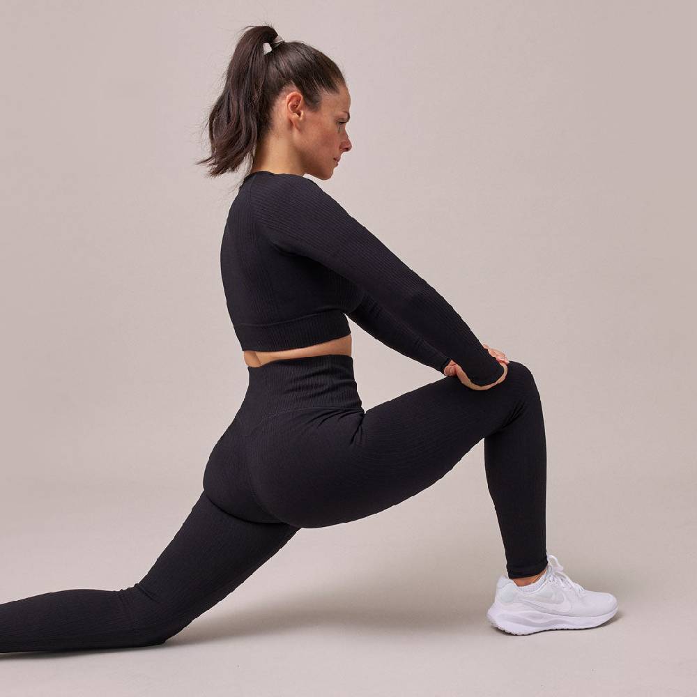Snocks Gerippte Leggings aus recyceltem Polyamid Kostenloser Versand international
