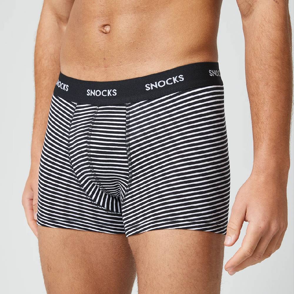 Snocks Boxershorts mit Streifen aus Bio-Baumwolle Fabrikverkauf
