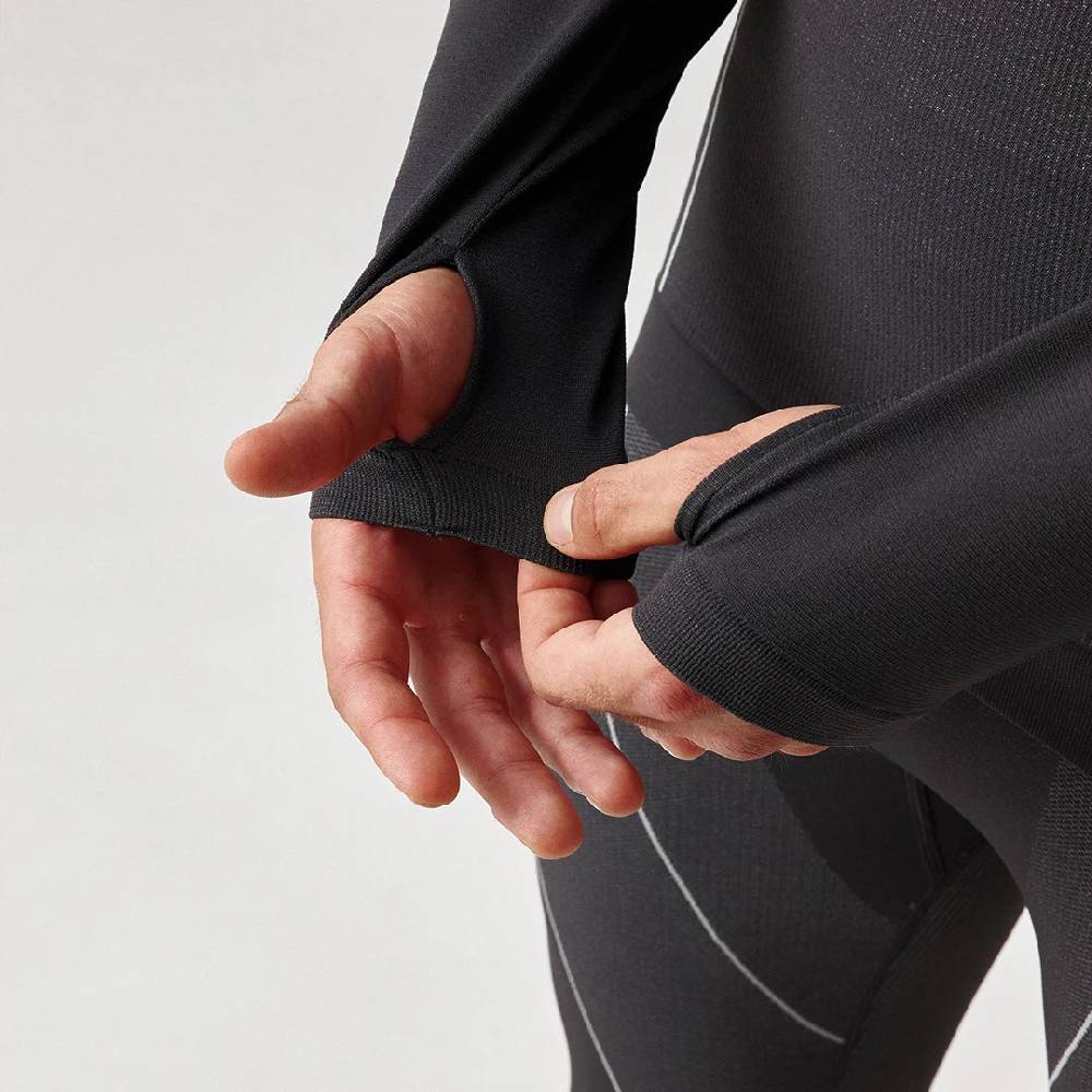Snocks Thermounterwäsche Herren mit Daumenloch aus recyceltem Polyester Zeitlich begrenztes Angebot