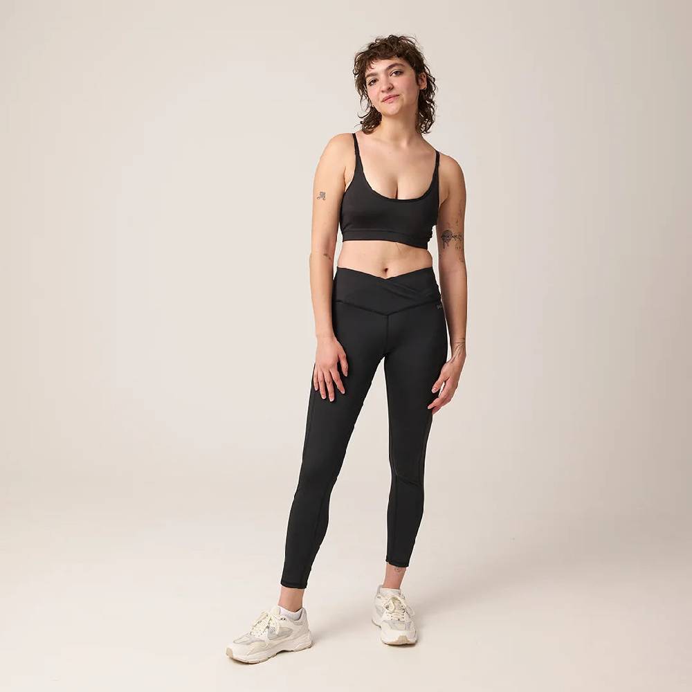Snocks High Waist Leggings V Cross aus recyceltem Polyester Super Rabatt