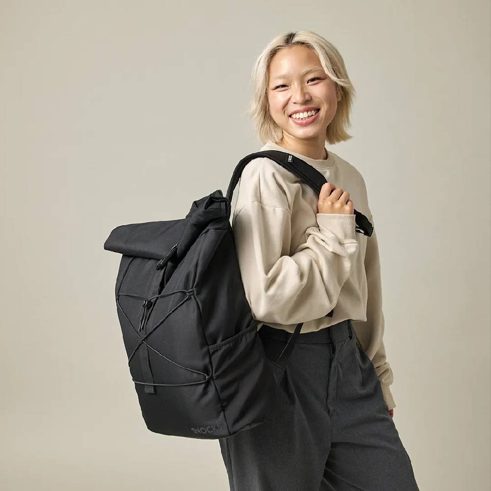 Snocks Rolltop Rucksack aus recyceltem Polyester Riesige Rabatte