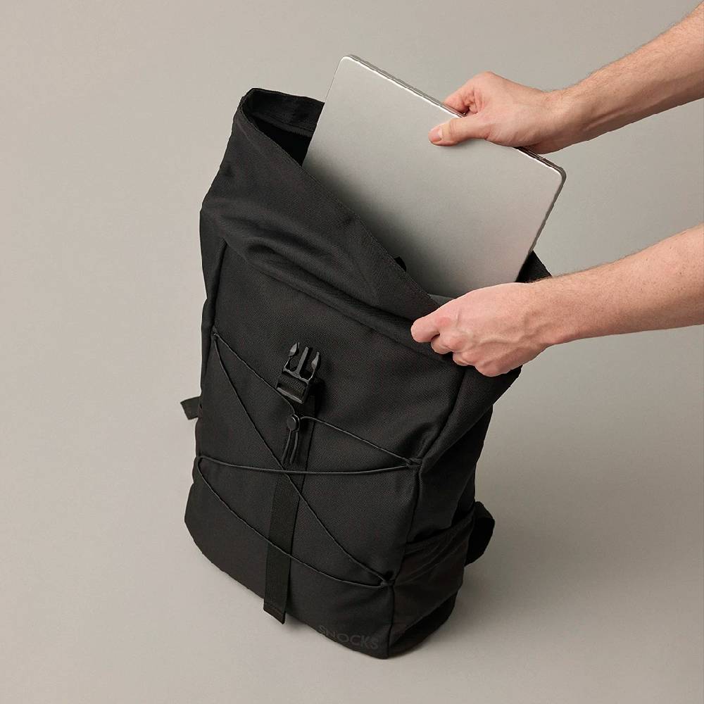 Snocks Rolltop Rucksack aus recyceltem Polyester Riesige Rabatte
