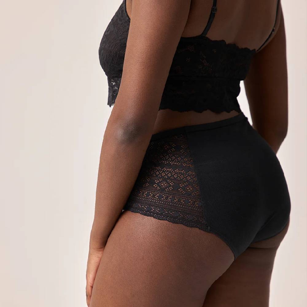 Snocks High Waist Hipster Panties mit Spitze aus Bio-Baumwolle Begrenzt auf 3 Tage