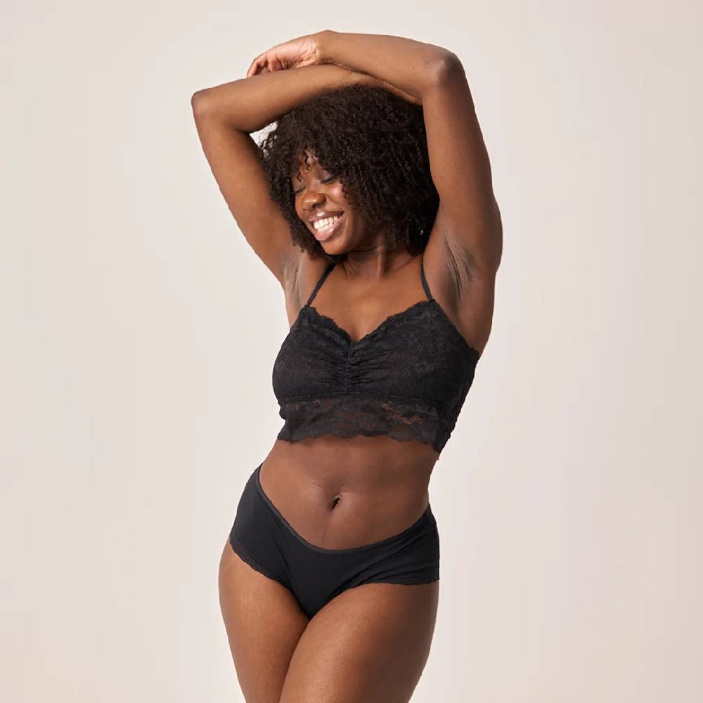 Snocks Hipster Panties mit Spitze aus Bio-Baumwolle Black Friday Preise