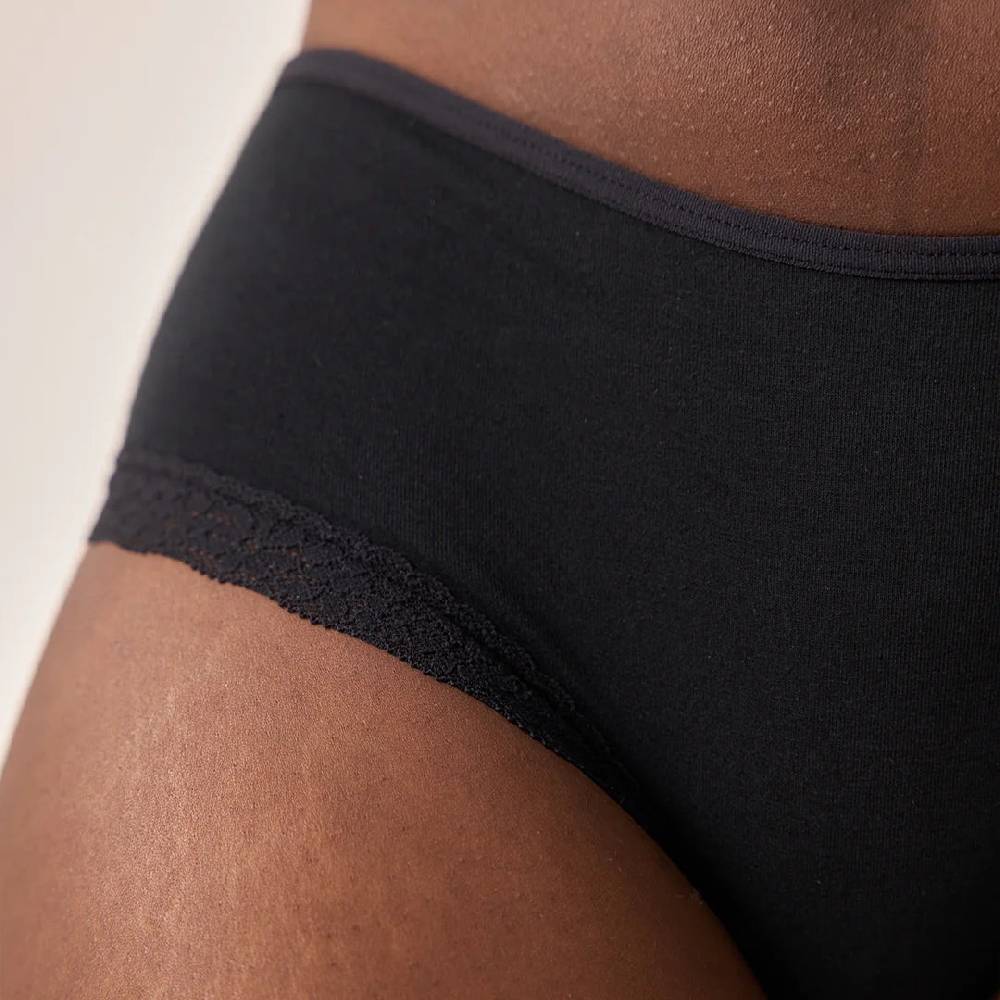 Snocks Hipster Panties mit Spitze aus Bio-Baumwolle Black Friday Preise