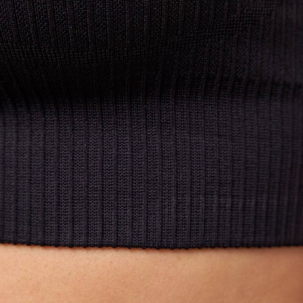 Snocks Geripptes Sportshirt langarm Damen aus recyceltem Polyamid Osterangebot