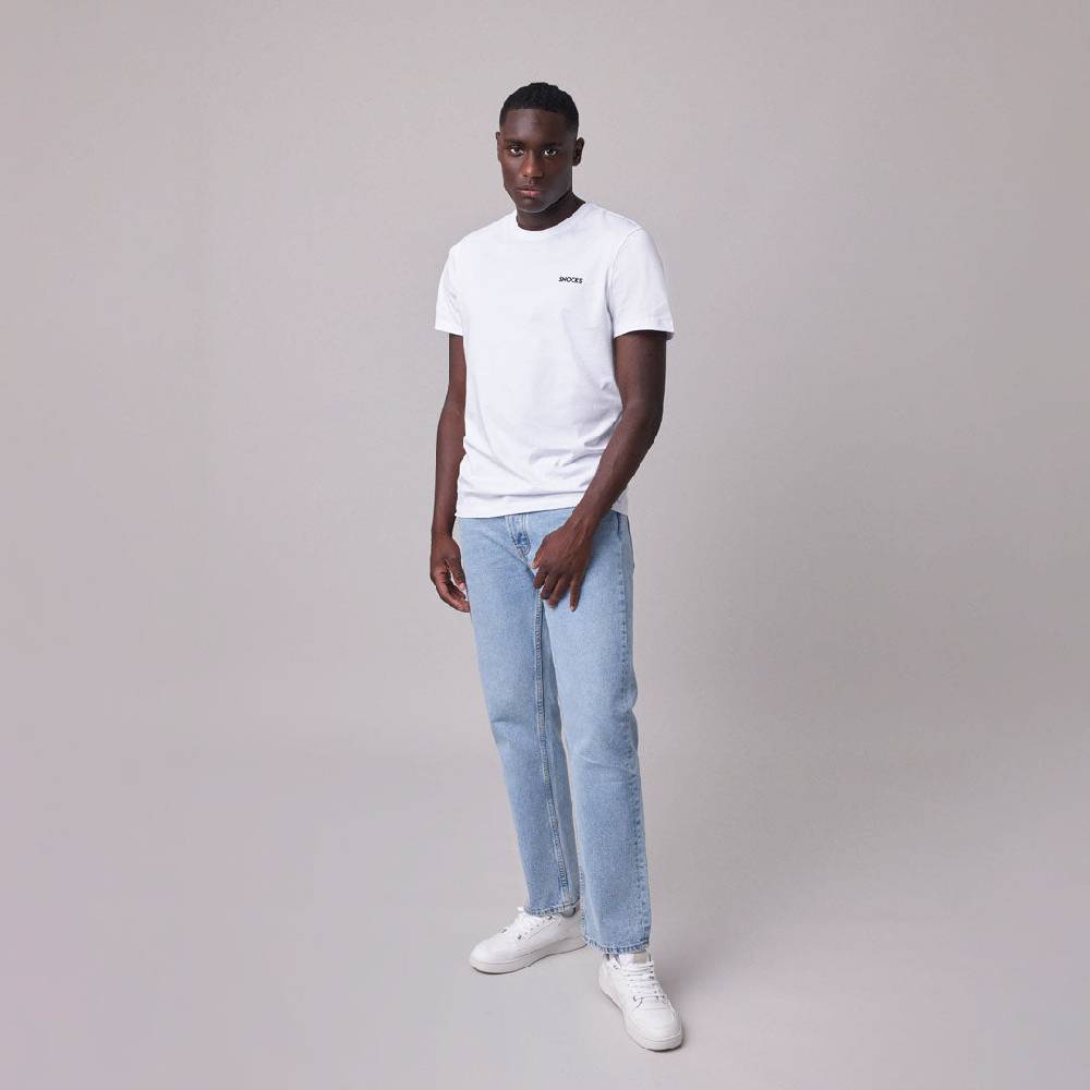Snocks Basic T-Shirt Herren aus Bio-Baumwolle Sonderangebot der Fabrik