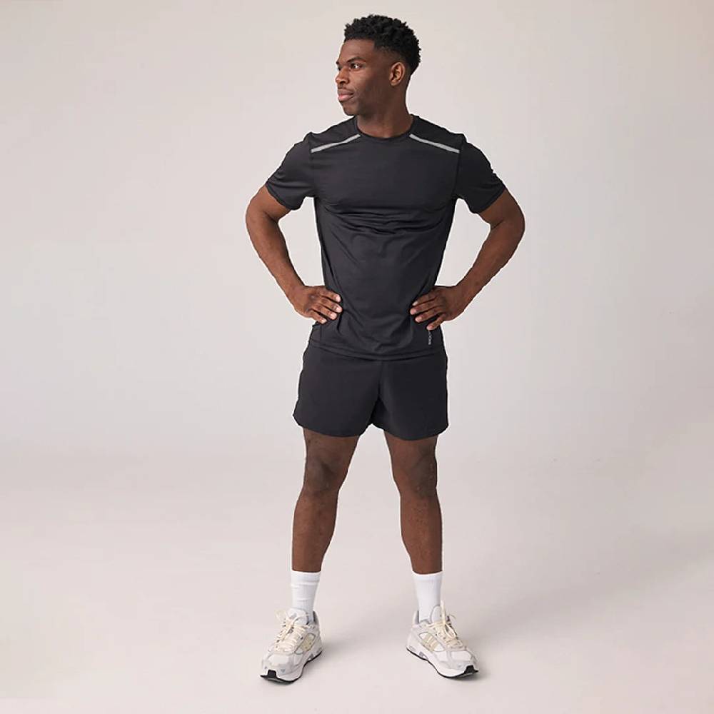 Snocks Trainingsshirt mit Reflexstreifen Herren aus recyceltem Polyamid Begrenzt auf 3 Tage