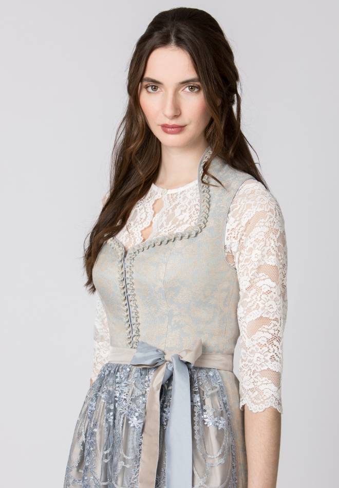 Stockerpoint Dirndl Flavia taupe 32 Nur für heute