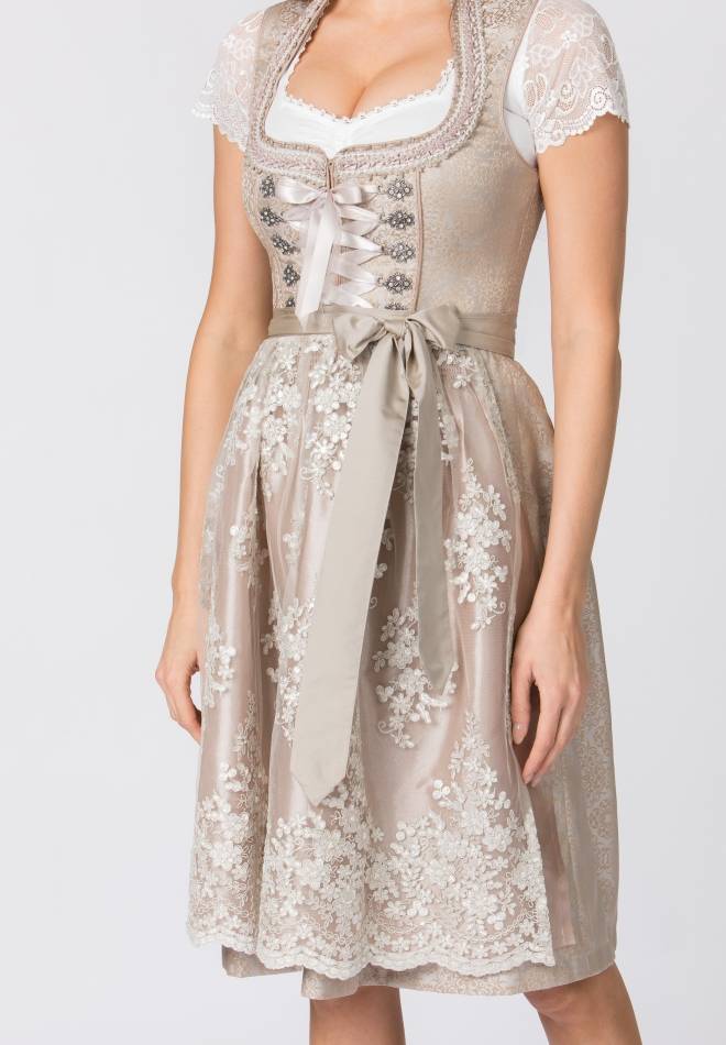 Stockerpoint Dirndl Gabrielle creme 32 Nur noch ein Tag übrig
