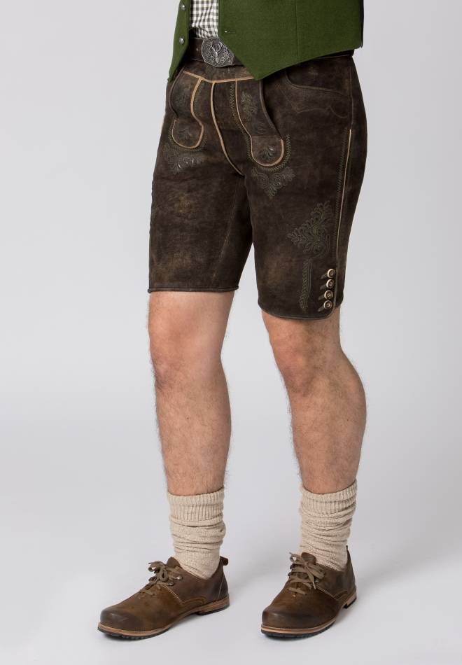 Stockerpoint Lederhose Bertl braun gespeckt 44 Begrenzte Freigabe