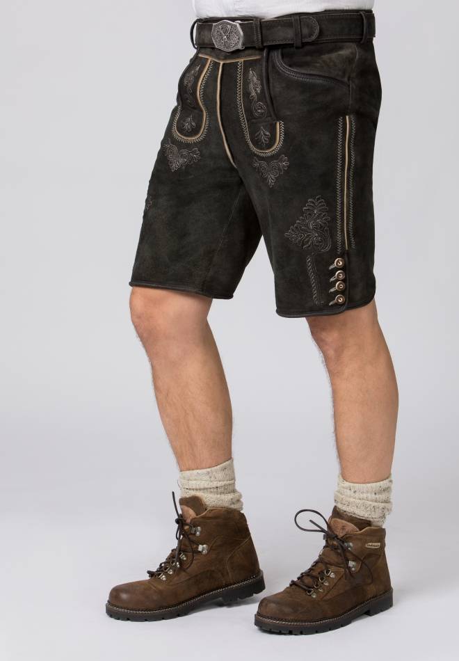Stockerpoint Lederhose Bertl graphit gespeckt 44 Letzte 3 Tage