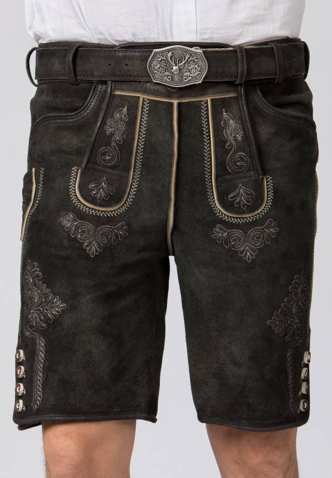 Stockerpoint Lederhose Bertl graphit gespeckt 44 Letzte 3 Tage