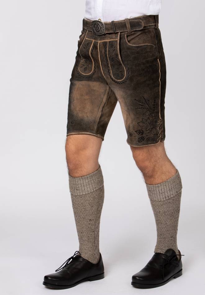 Stockerpoint Hose Almbräu sepia raw-schwarz 46 Letzter Tag