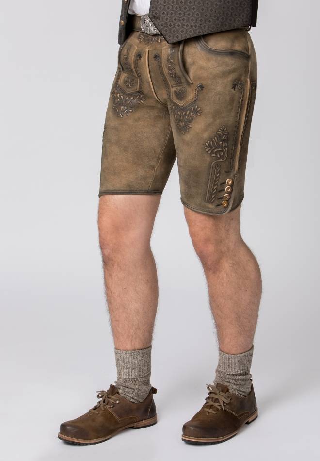 Stockerpoint Lederhose Artur ahorn gespeckt 44 Discount Store für neue Produkte