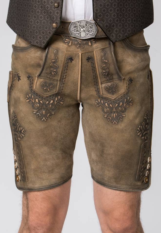 Stockerpoint Lederhose Artur ahorn gespeckt 44 Discount Store für neue Produkte