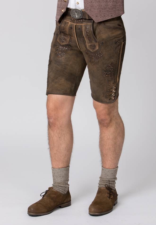 Stockerpoint Lederhose Artur muskat gespeckt 44 Riesige Rabatte