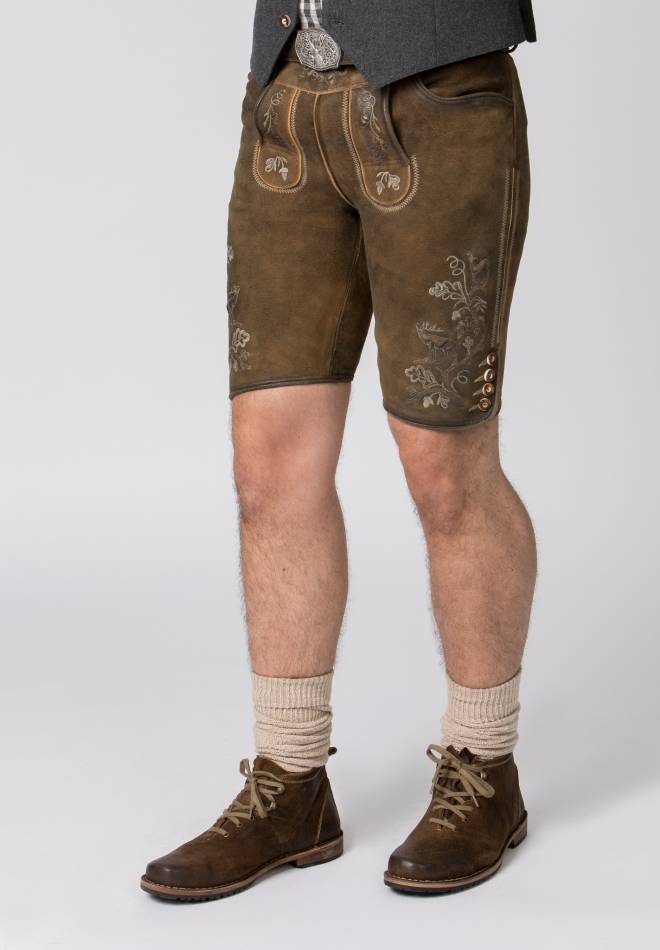 Stockerpoint Lederhose Bastian havanna gespeckt 44 Fabrikladen
